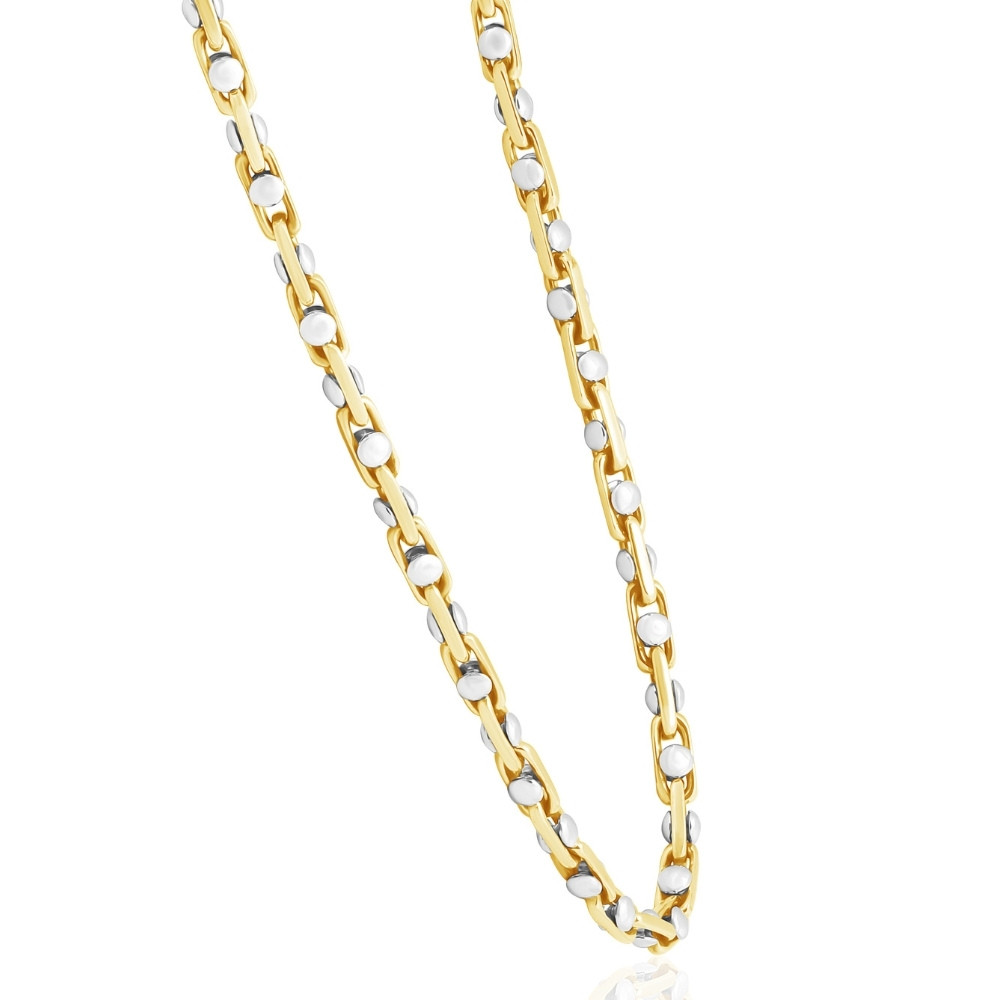 Men's 14k Gold (85gram) or Platinum (159gram) 5.5mm Link Chain